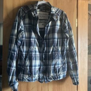 Abercrombie and Fitch Hamilton Plaid Jacket, great condition! Medium